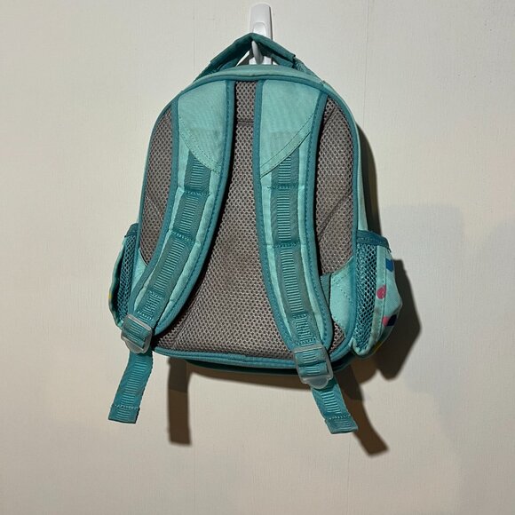 Pottery Barn Kids - 2 piece - Multi-sized Backpacks - Aqua Multi Heart - Picture 6 of 8